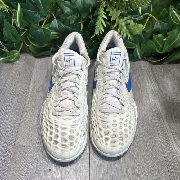 NIKE Mens Zoom Cage 3 Cool Grey Sneakers Shoes918193-044 Gray Blue Size 9